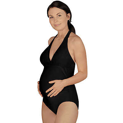Černé těhotenské plavky
